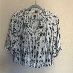 Elegant Black and White Women's Blouse